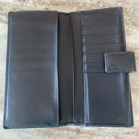 Gucci Black Guccissima Wallet w/ Dustbag & Box - Picture 7 of 12